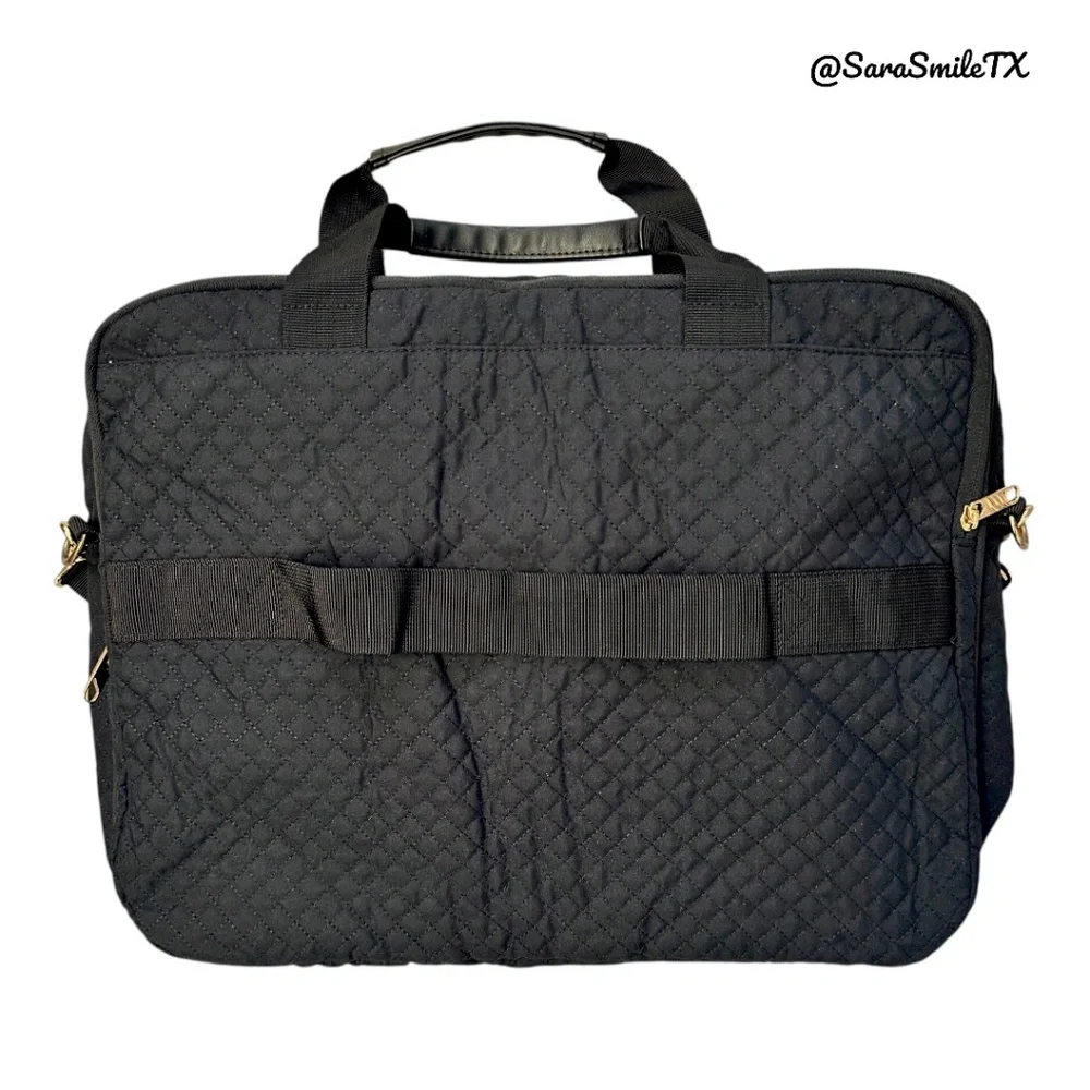 BAGSMART 17.3” Black Quilted Expandable Business Laptop Bag - NWOT
